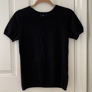 Lands' End Short-Sleeve 100% Cashmere Sweater